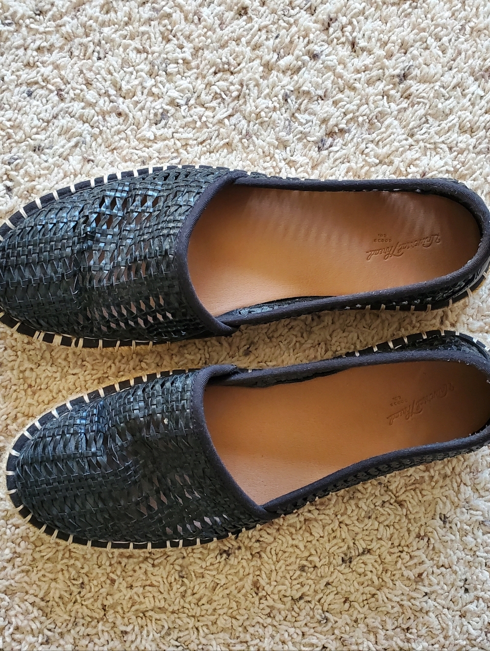 Universal Thread Black Woven Espadrille Slip-Ons
